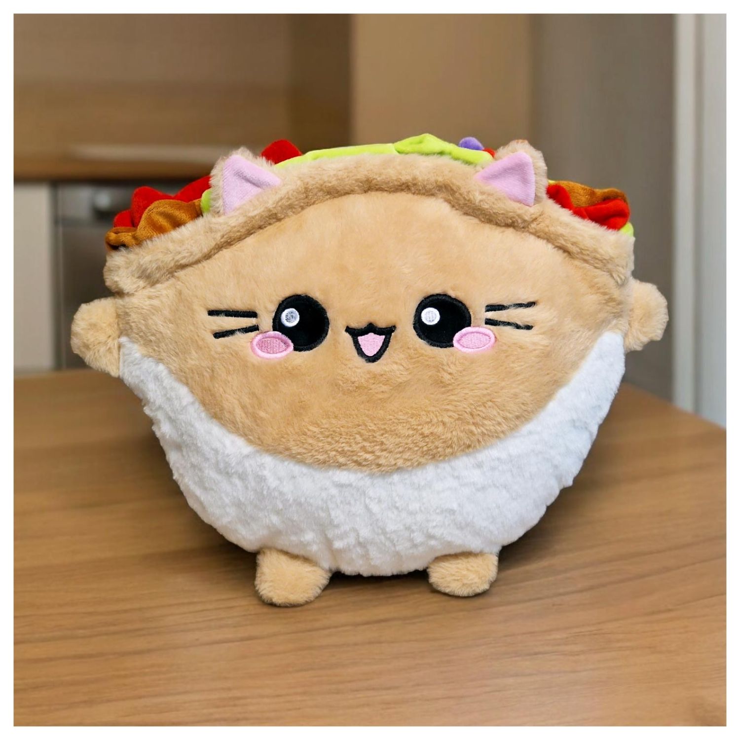 Kebab Cat Plush Pillow