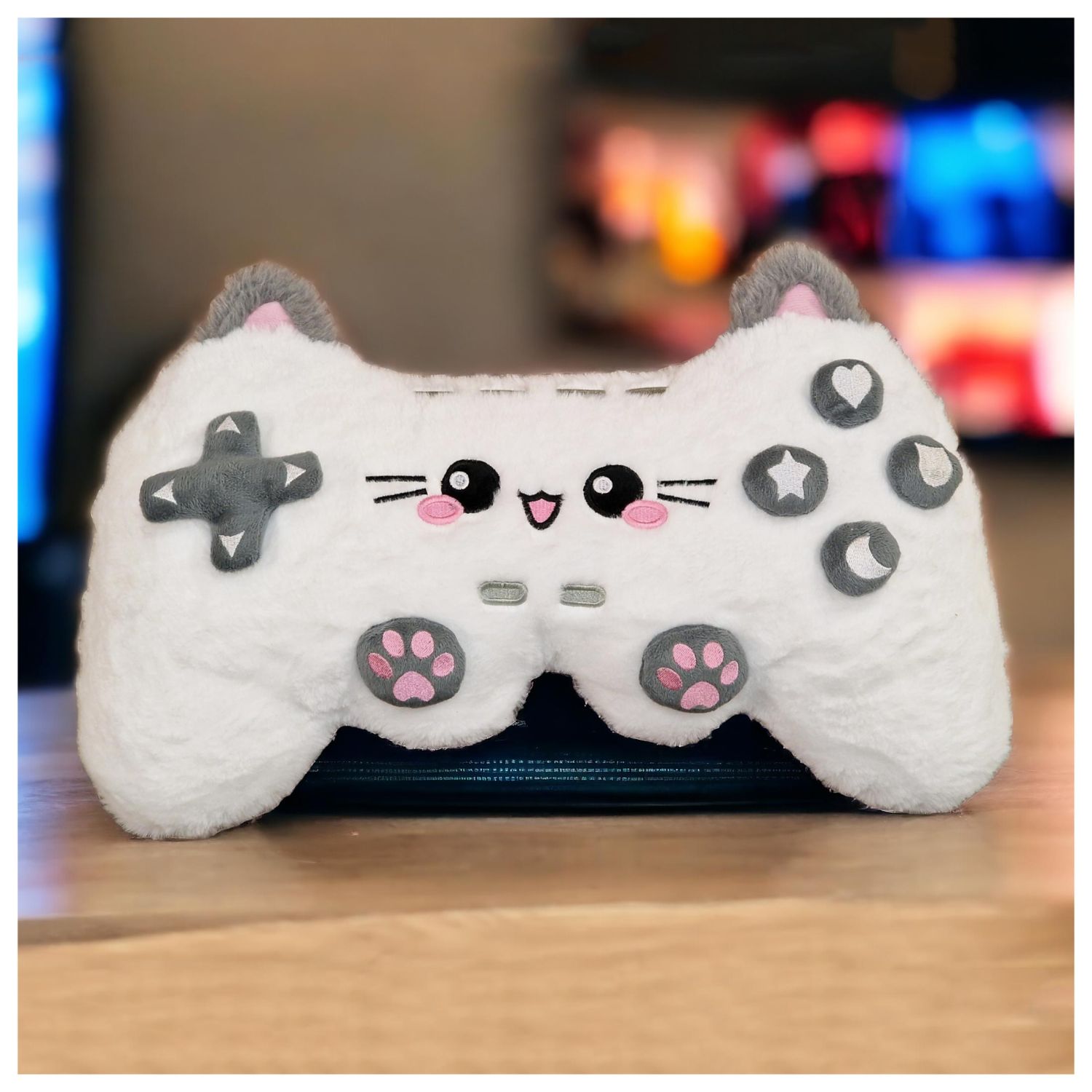 Controller Cat Plush Pillow